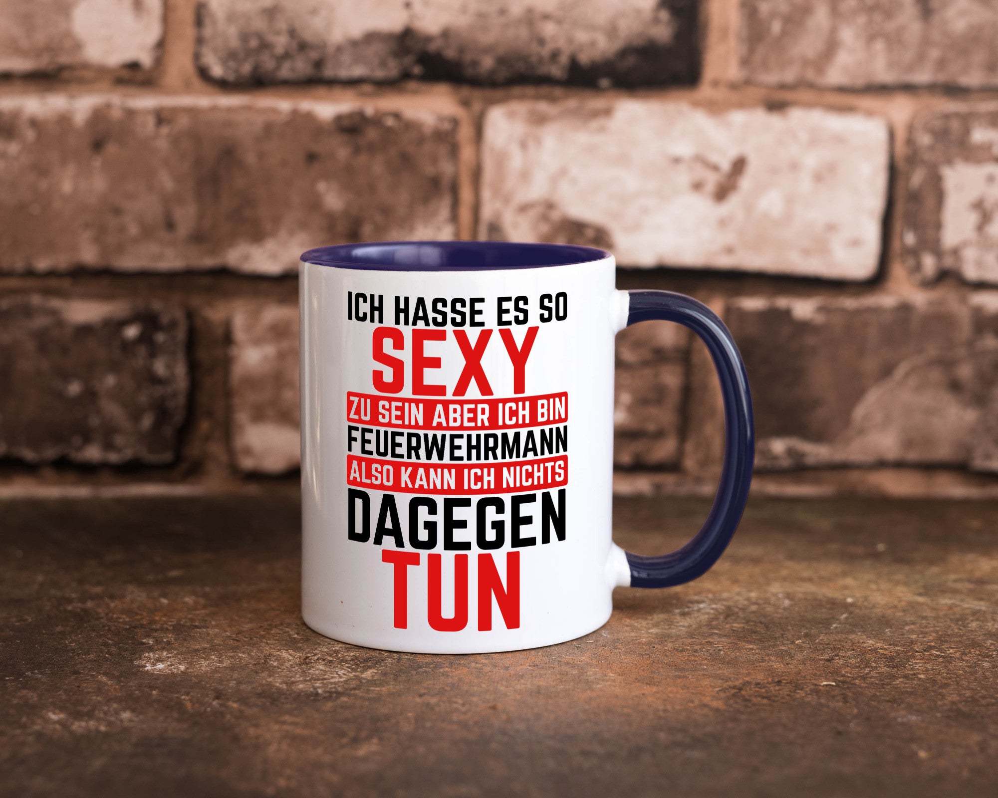 Sexy Feuerwehrmann | Helden Flammen Brandeinsatz lustig Humor Geschenkidee