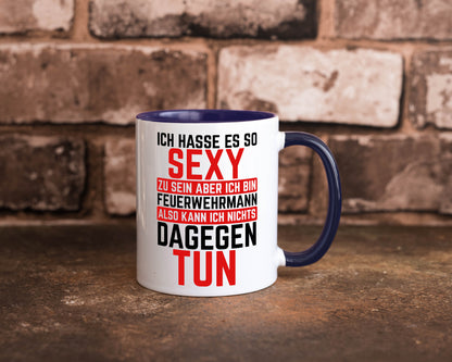 Sexy Feuerwehrmann | Helden Flammen Brandeinsatz lustig Humor Geschenkidee