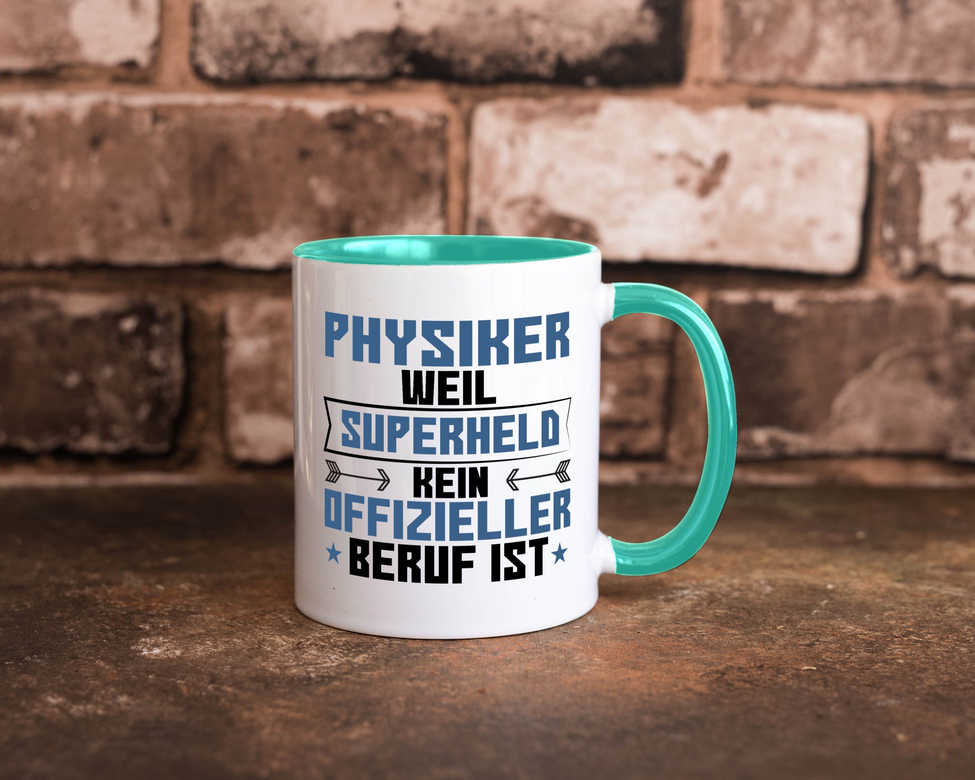 Superheld Physiker | Physik Geschenk Humor Geschenkidee lustiger Spruch Tasse
