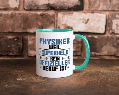 Superheld Physiker | Physik Geschenk Humor Geschenkidee lustiger Spruch Tasse