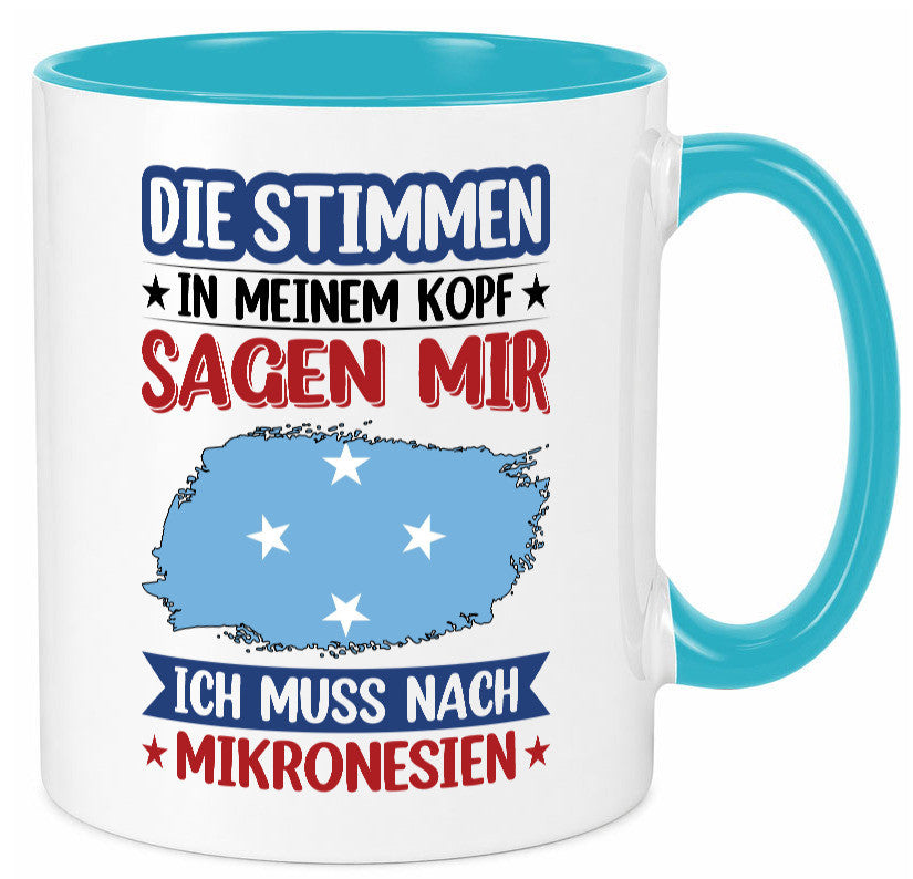 Mikronesien | Urlaub Stimmen in meinem Kopf Traumland Geschenk Humor