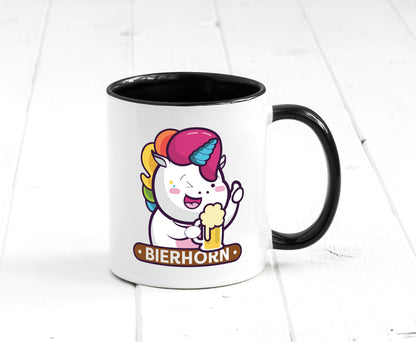 Bierhorn | Einhorn Bierglas Geschenk Humor Geschenkidee lustiger Spruch Tasse