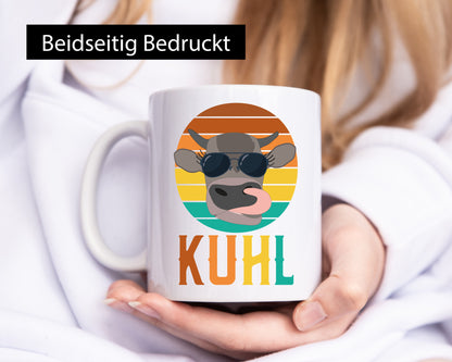 Kuhl | Kuh mit Sonnenbrille Stier Bauernhof Landwirt lustiger Spruch Geschenk