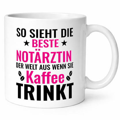 Kaffee trinkt: Notärztin | Ärztin lustiger Spruch Geschenk Humor Geschenkidee
