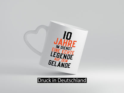10 Jahre im Dienst | Legende Jubiläum Kollege Arbeit Geschenk Kollegen Büro