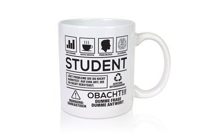 Achtung Probleme Student | Universität Uni Studium lustiger Spruch Geschenk