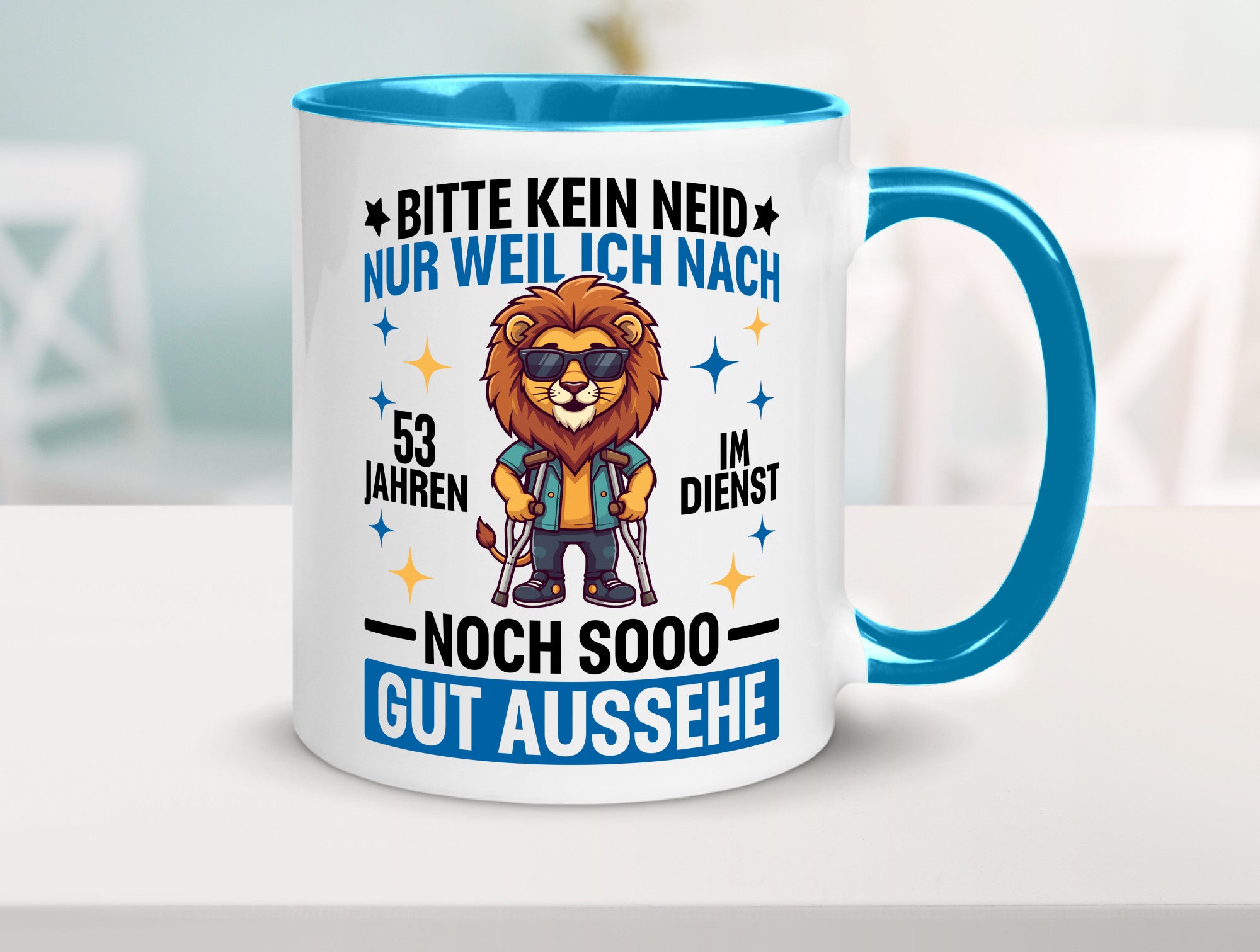 53 Jahre im Dienst | Arbeitsjubiläum Arbeit Geschenkidee Kollegen Büro Humor