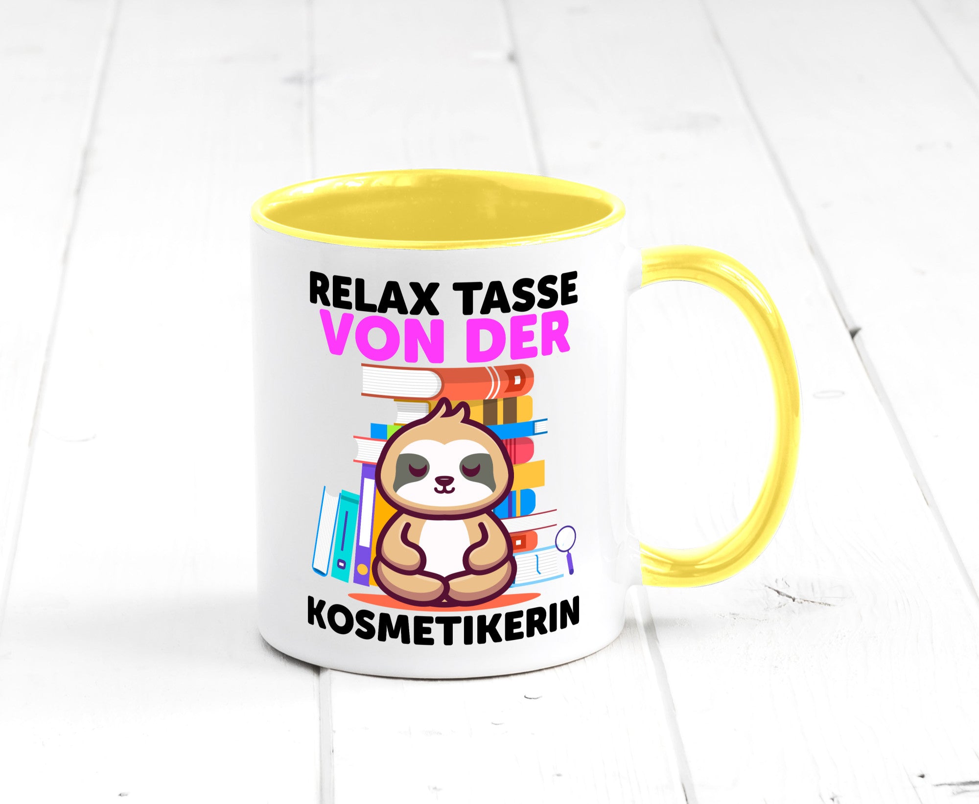 Relax Tasse: Kosmetikerin | Kosmetik Stylistin lustiger Spruch Geschenk Humor