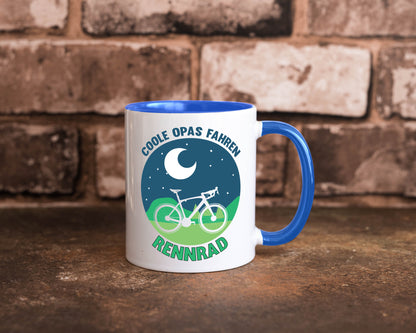 Coole Opas fahren Rennrad | Mond Landschaft Geschenk Familie Geschenkidee