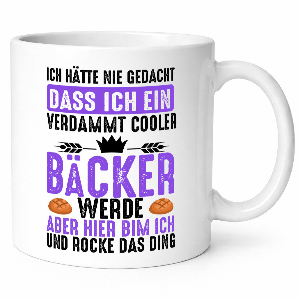 Das ich ein Cooler Bäcker werde aber hier bin Humor Geschenkidee Tasse