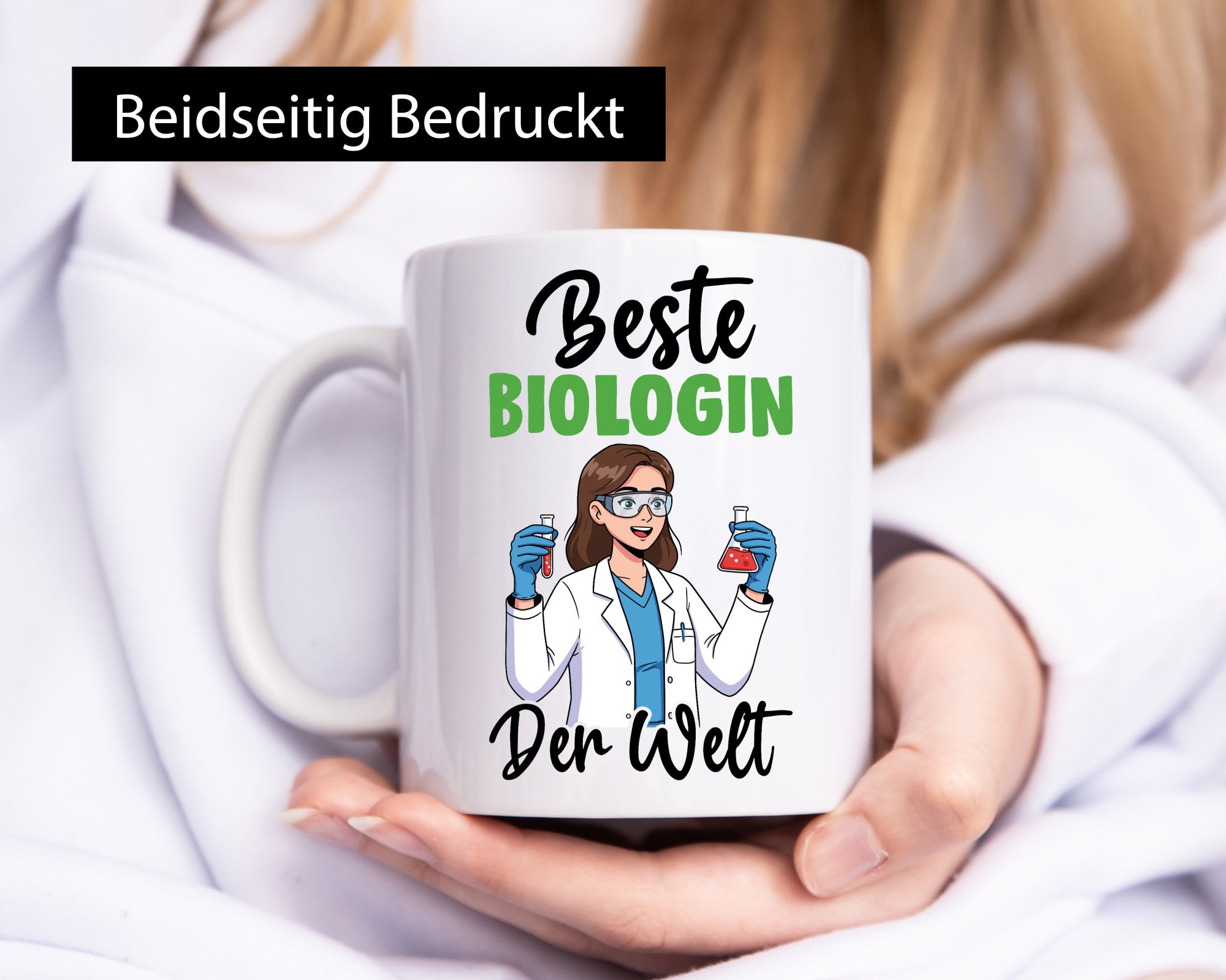Beste Biologin | Biologie Naturforscherin v2 Geschenkidee Humor Tasse