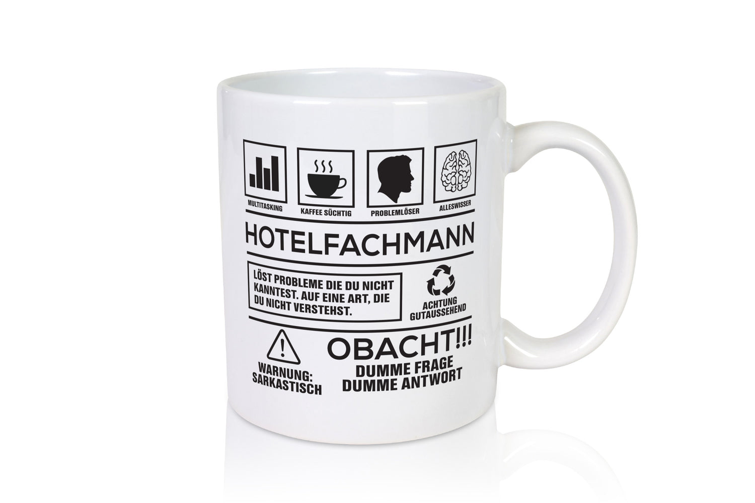 Achtung Probleme Hotelfachmann |Hotel lustiger Spruch Geschenk Humor