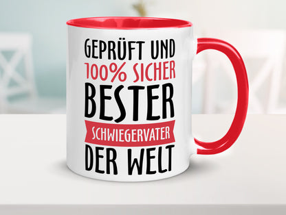 Bester Schwiegervater Geschenk Familie Geschenkidee lustiger Spruch Tasse