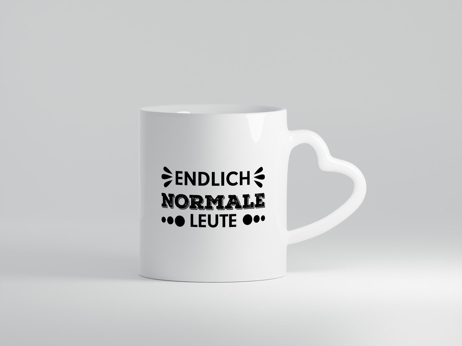 Endlich normale Leute | lustiger Spruch Witz Humor lustig Geschenkidee Geschenk