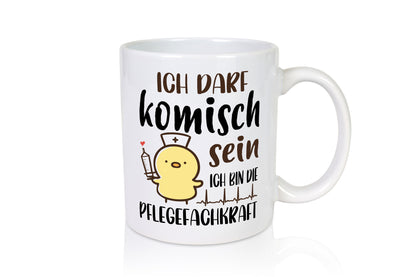 Ich darf kommisch sein | Pfelegekraft Altenpflegerin Geschenk Humor
