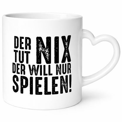 Der tut nix will nur Spielen | lustig Humor Geschenkidee Geschenk Tasse