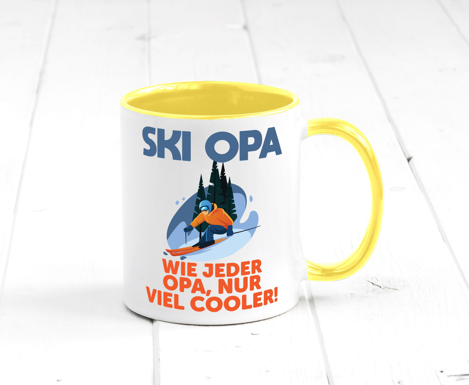 Ski Opa, normal, nur cooler | Skifahrer Bäume Schnee Geschenkidee Familie Humor