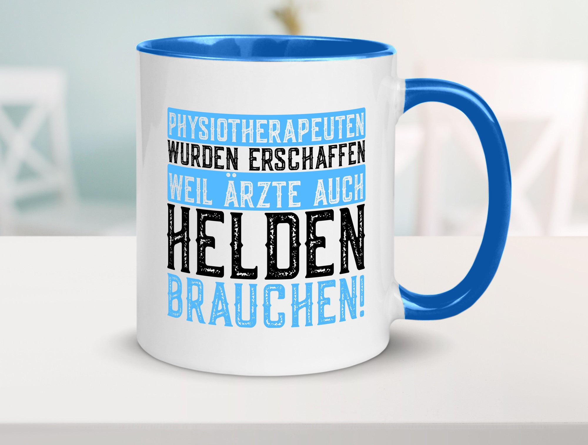 Physiotherapeut | Helden Therapeutin lustiger Spruch Humor Geschenkidee Tasse