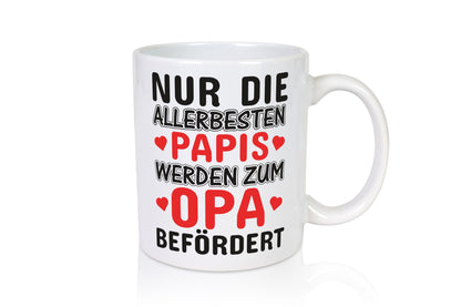 Beförderung zu Opa | Papa Tasse allerbeste Papis Geschenkidee Familie Humor