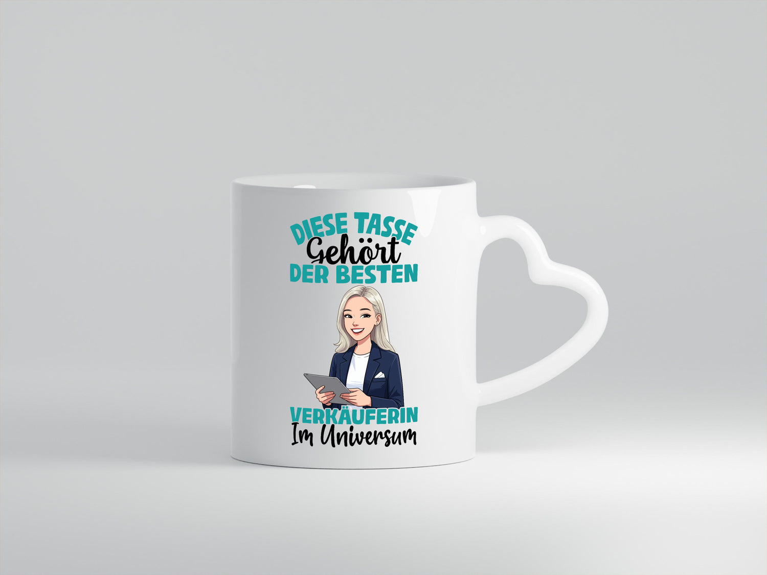 Im Universum: Verkäuferin| Kollegin | Verkaufsjob lustiger Spruch Geschenk