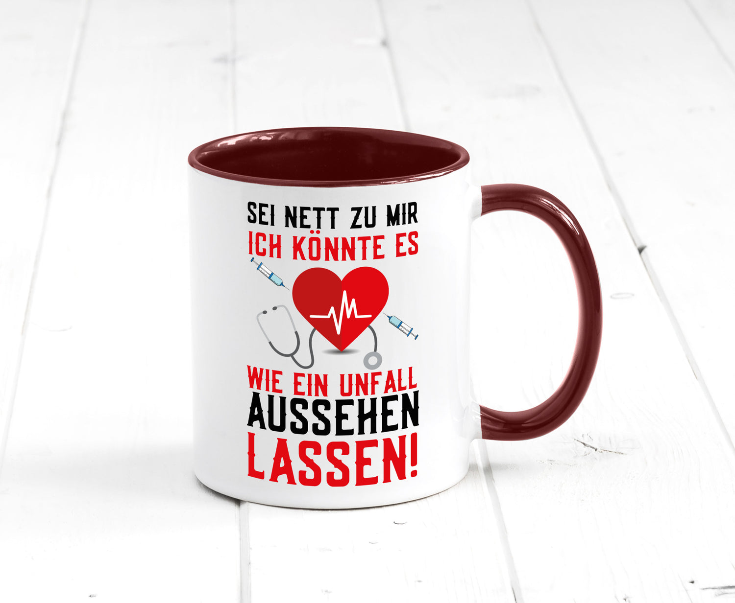 Sei nett zu mir | Krankenschwester Arzt Klinik Spritze v2 lustig Humor