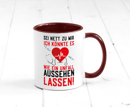 Sei nett zu mir | Krankenschwester Arzt Klinik Spritze v2 lustig Humor