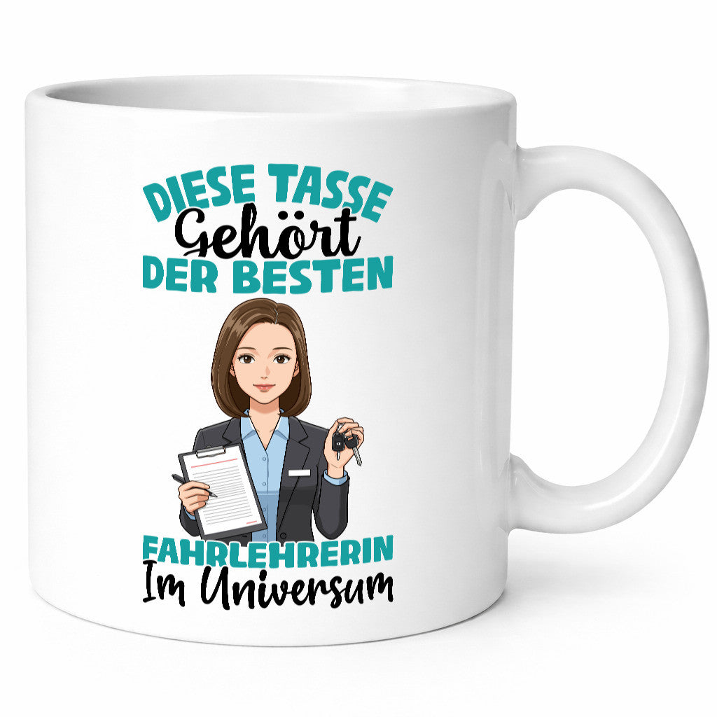 Im Universum: Fahrlehrerin| Fahrschule lustig Humor Geschenkidee Geschenk Tasse