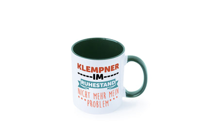 Klempner im ruhestand nicht mehr mein Problem Geschenkidee Jubiläum Humor Tasse