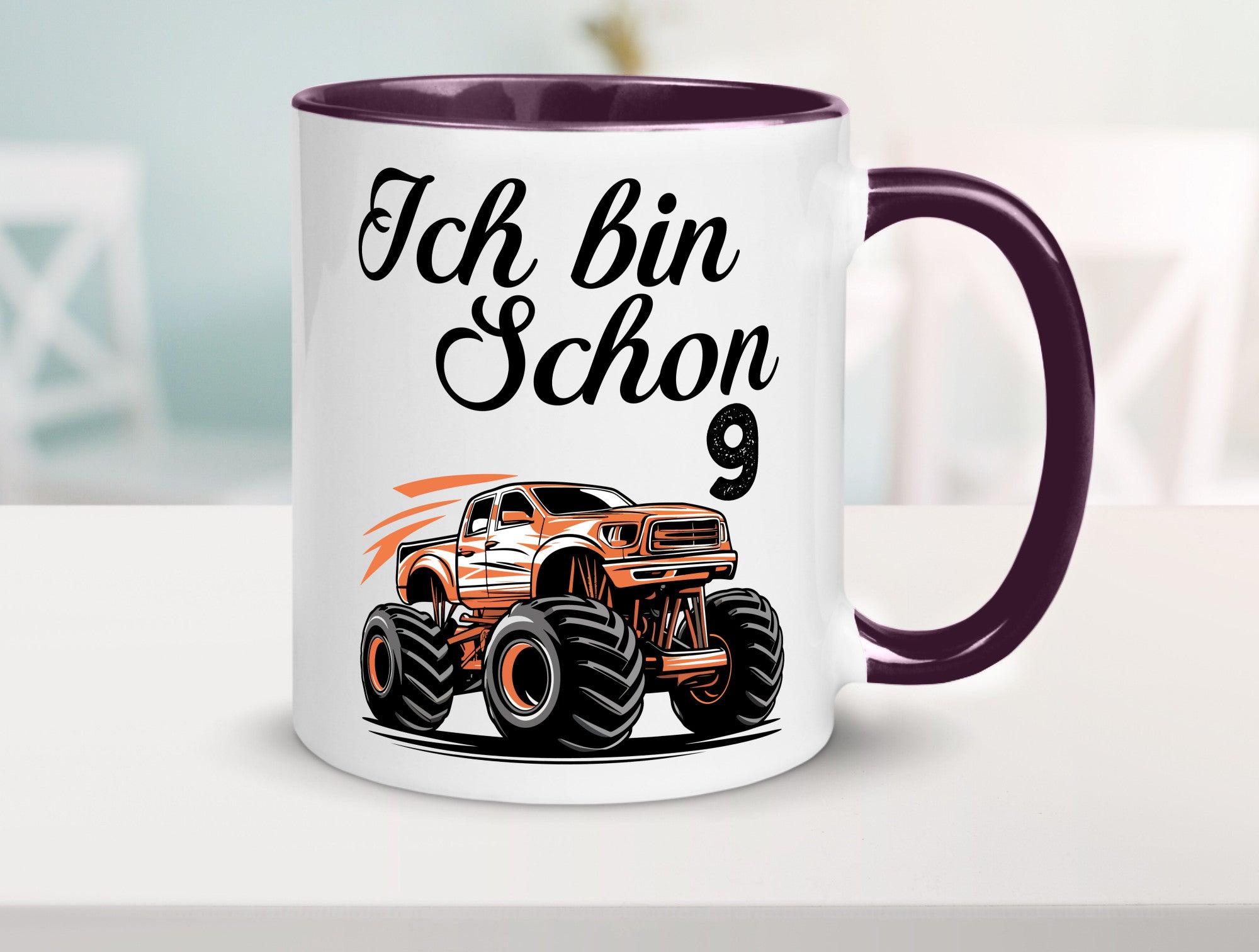 9. Geburtstag | Monster truck 9 Jahre lustiger Spruch Geschenk Geschenkidee
