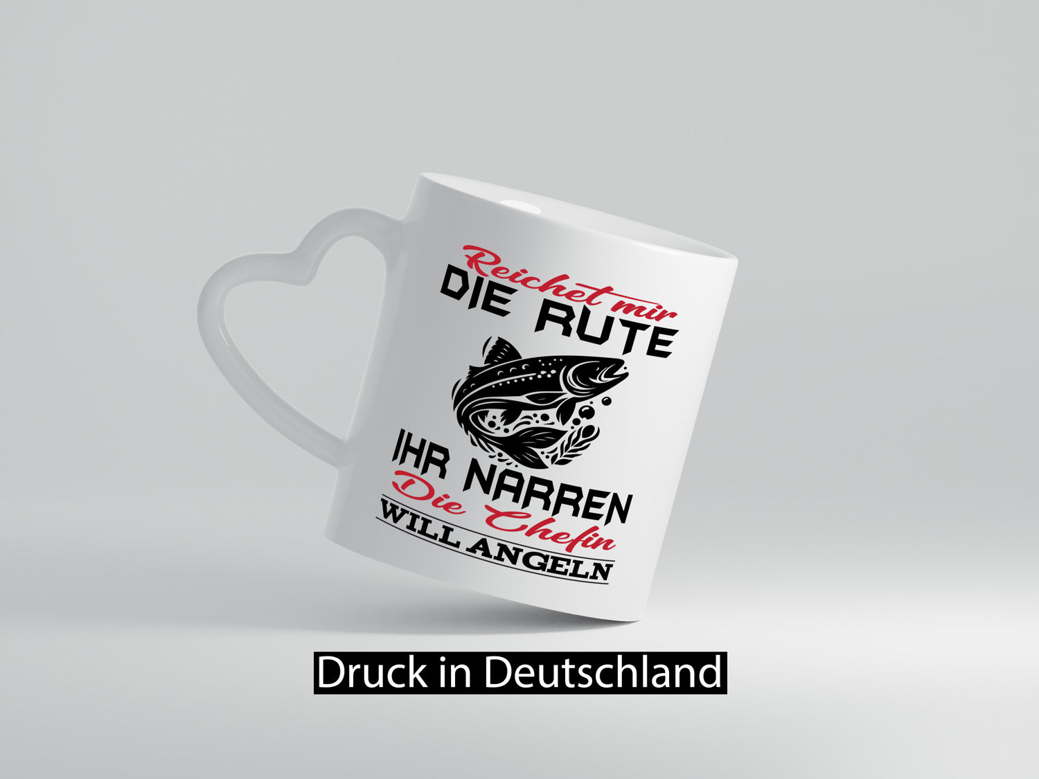 Reichet mir die Rute Chefin will Angeln | lustiger Spruch Geschenk Arbeit