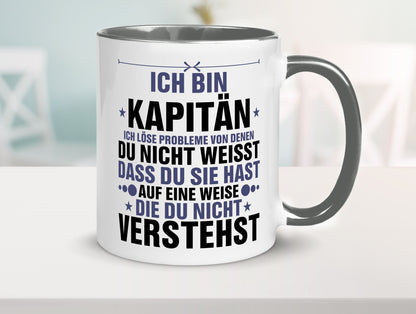 Löse Probleme: Kapitän | Schiffskapitän Schiff v2 Geschenk Humor Geschenkidee