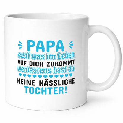 Tasse für Papa | Tochter Vatertag lustiger Spruch Geschenkidee Familie Humor