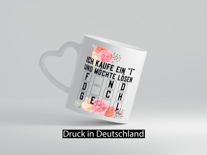 Ich kaufe ein i | Glücksrad Rätsel Flirten attraktiv lustiger Spruch Geschenk