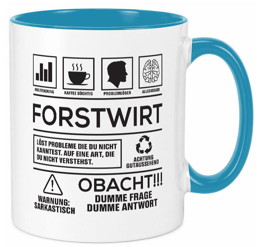 Achtung Probleme Forstwirt | Waldarbeiter lustig Arbeit Kollegen Büro Geschenk