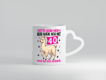 40. Geburtstag | 40 Jahre Lama gut aussehen Geschenkidee Humor Tasse