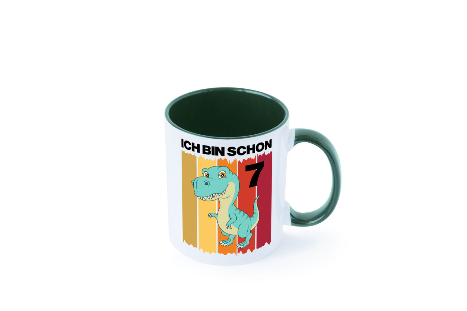 7. Geburtstag | 7 Jahre Dinosaurier lustiger Spruch Geschenk Geschenkidee Tasse
