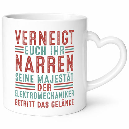 Verneigt euch: Elektromechaniker | Mechaniker v2 Geschenkidee Humor Tasse