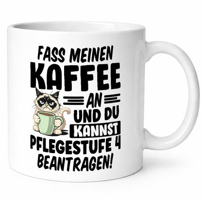 Fass meinen Kaffee an | Pflegestufe 4 Krankenschwester v5 Humor Geschenkidee