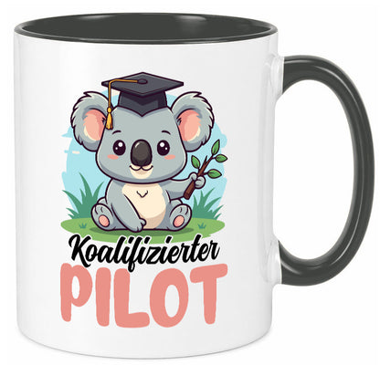 Koalifizierter Pilot | Flugzeug Piloten Humor Geschenkidee Tasse