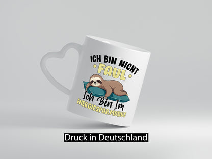 Bin im Energiesparmodus | Faultier v2 lustig Tierliebhaber Humor Geschenk Tasse