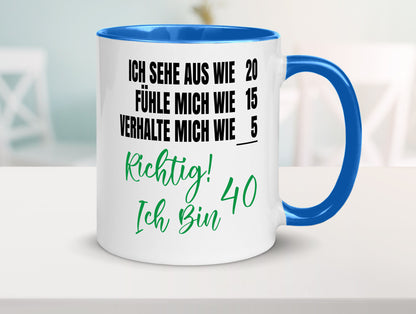 Ich bin Jung | 40 Geburtstag Verhalte mich wie ein Kind Geschenk Geschenkidee