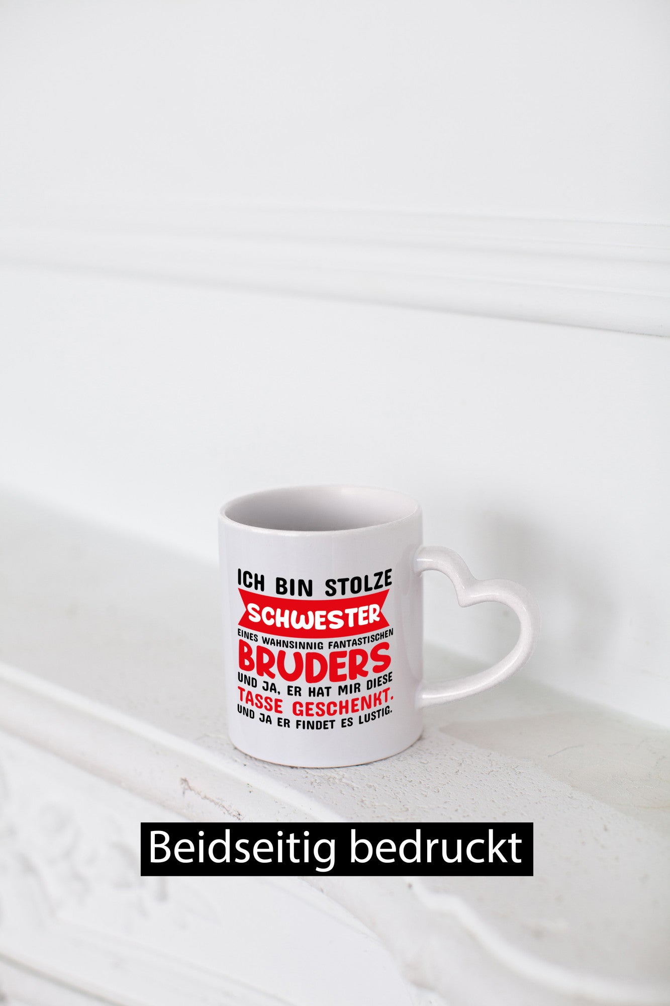 Ich bin stolze Schwester lustiger Spruch Geschenk Humor Geschenkidee Tasse