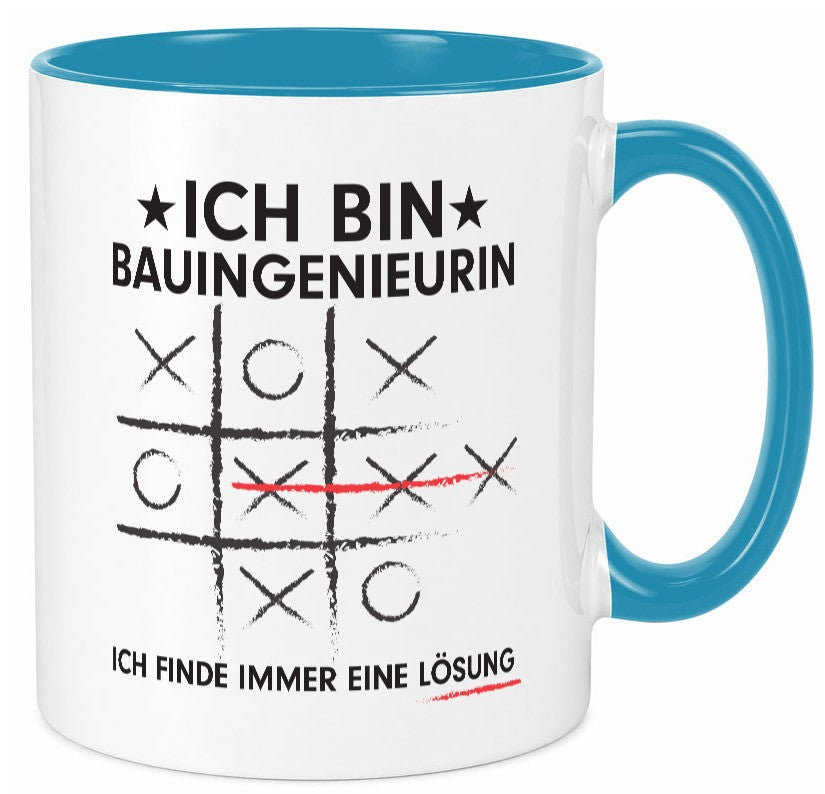 Lösung finden: Bauingenieurin | Ingenieurin Geschenk Humor Geschenkidee Tasse