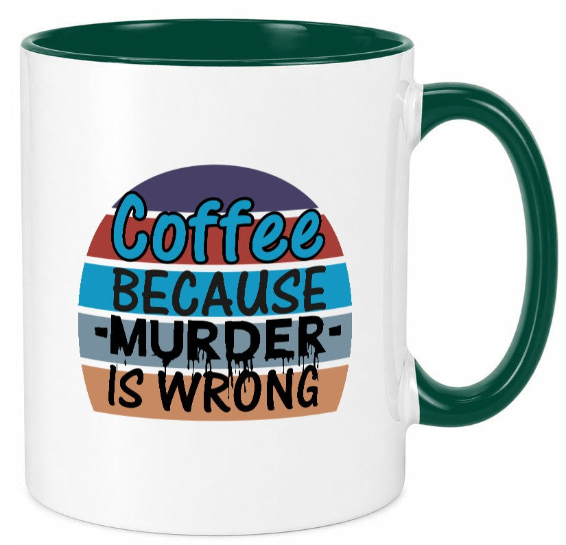 Kaffeetrinker Tasse | schwarzer Humor Büro Spruch Geschenk Arbeit Kollegen