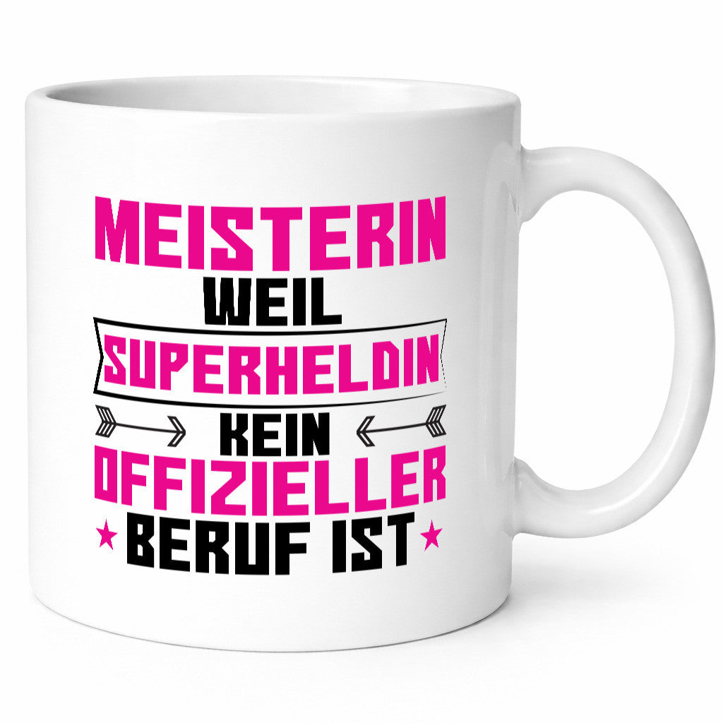 Superheldin Meisterin | Meisterbrief Humor Geschenkidee Tasse