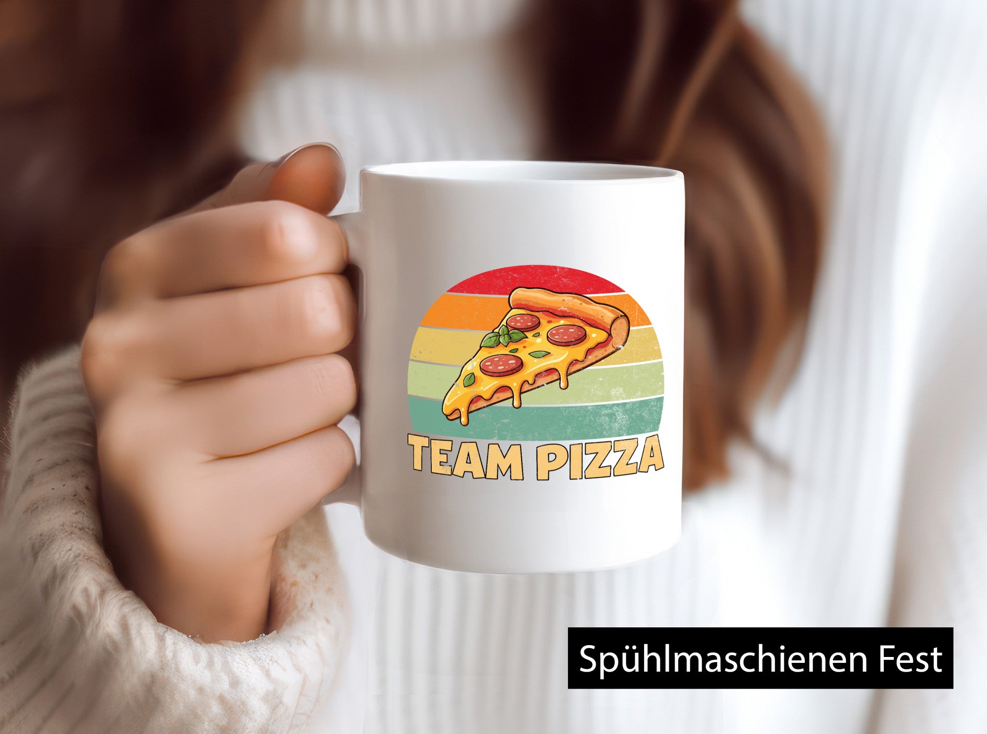 Team Pizza | Pizzaliebhaber Lover v2 Geschenkidee Humor Tasse