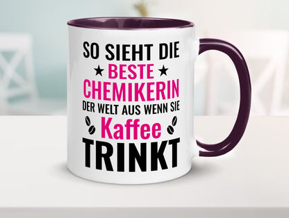 Kaffee trinkt: Chemikerin | Chemie Labor Geschenkidee Humor Tasse