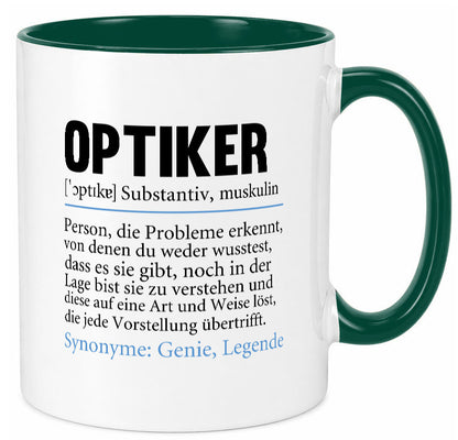Optiker | Spruch Augenoptiker Beruf Humor v2 lustiger Geschenk Arbeit Kollegen