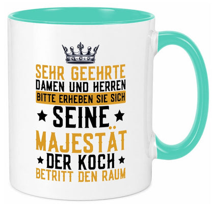 Seine Majestät der Koch | Küchenchef Restaurant Beruf Geschenkidee Arbeit Tasse