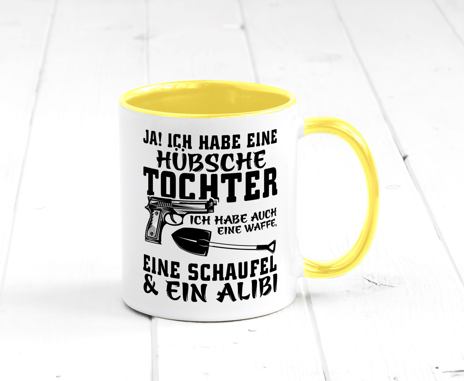 Hübsche Tochter Geschenk Familie Geschenkidee lustiger Spruch Tasse